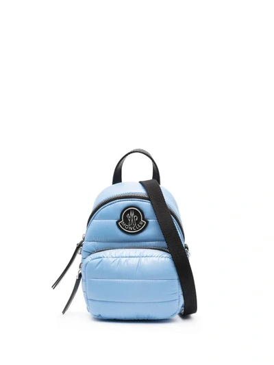 Moncler Kilia Logo-patch Quilted Crossbody Bag In Black