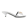 Tom Ford Women's 40mm Metallic Leather Kitten-heel Mules In Metallic