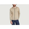 Ps By Paul Smith Mens Medium Beige Contrast-panel Striped-pattern Regular-fit Wool-knit Cardigan