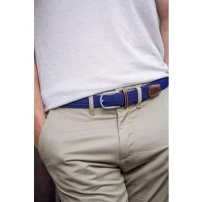 Billybelt Elastic Woven Belt In Colbalt Blue