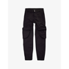Givenchy Logo-plaque Gabardine Trousers In Black