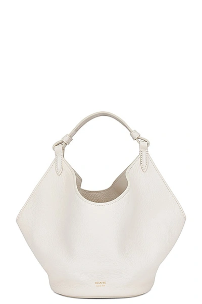 Khaite Lotus Mini Bag In Off White