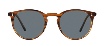 Oliver Peoples 0ov5183s 1724r848 Round Sunglasses In Blue