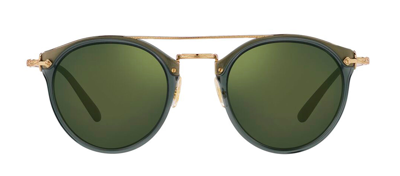 Oliver Peoples 0ov5349s 15476r50 Round Sunglasses In Green