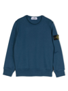 Stone Island Compass-badge Cotton Sweatshirt In V0022