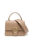 Pinko Love One Mini Tote Bag In Brown