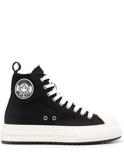 Dsquared2 High-top-sneakers Mit Plateausohle In Nero