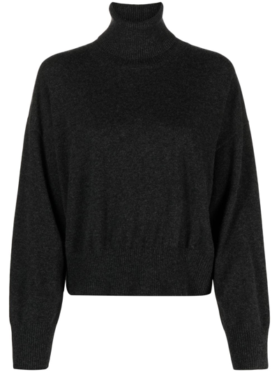 P.a.r.o.s.h High-neck Cashmere Top In Nero