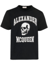 Alexander Mcqueen Varsity T-shirt In Black