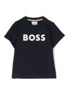 Bosswear Logo-embossed Cotton T-shirt In Blu