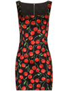 DOLCE & GABBANA CHERRY-PRINT MINIDRESS