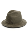 RUSLAN BAGINSKIY LOGO-EMBROIDERED FEDORA HAT