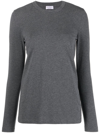 Brunello Cucinelli Monili Bead-embellished T-shirt In Grey
