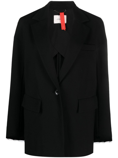 Dorothee Schumacher Blazer Mit Fallendem Revers In Black