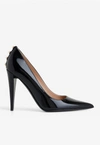 Valentino Garavani Rockstud 110mm Patent Leather Pumps In Black