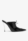 Versace Black Pin-point Heels In Black