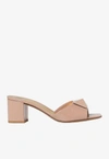 VALENTINO GARAVANI 65 ONE STUD LEATHER MULES