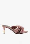 TOM FORD 65 PLEATED SATIN MULES