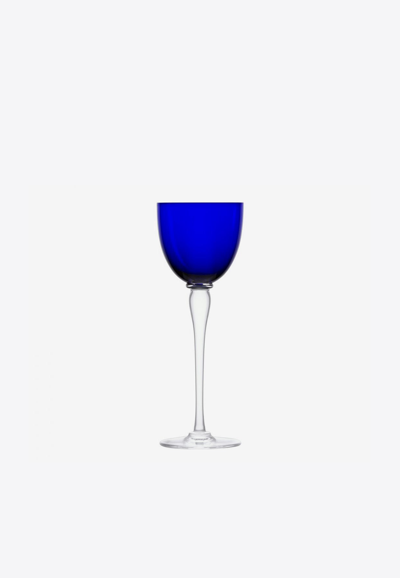 Saint Louis Amadeus Crystal Hock Glass In Blue