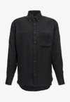 TOM FORD ANIMAL PRINT SILK SHIRT