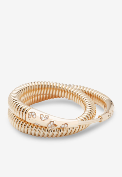 Intisars Aqqal Sparkly Yellow Gold Diamond Bracelet