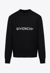 Givenchy Archetype Knitted Wool Sweater In Black