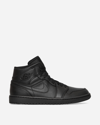 NIKE AIR JORDAN 1 MID trainers TRIPLE BLACK