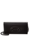 GUCCI HORSEBIT 1955 LEATHER WALLET ON CHAIN