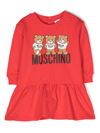 MOSCHINO TEDDY BEAR-MOTIF COTTON DRESS