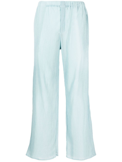 Ludovic De Saint Sernin Pleated Elasticated-waistband Trousers In Blue
