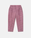 Stella Mccartney Cropped Pleated Trousers In Pink