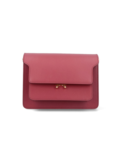 Marni "trunk" Midi Crossbody Bag In Red