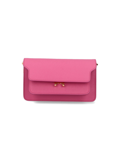 Marni 'trunk' Crossbody Bag In Pink