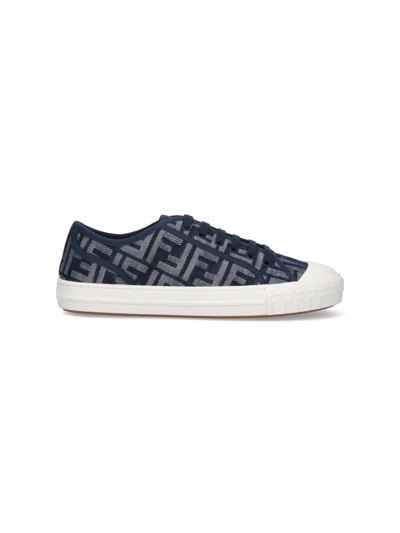 Fendi Domino Sneakers In Blue