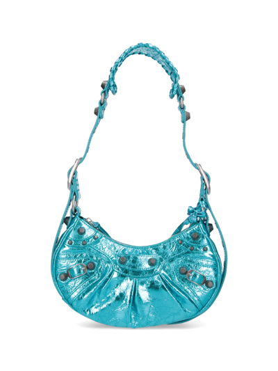 Balenciaga "le Cagole Xs" Shoulder Bag In Light Blue