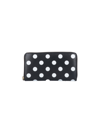 Comme Des Garçons Black Dots Zip Wallet In Black  