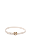 Pinko `love Birds` Thin Belt In White