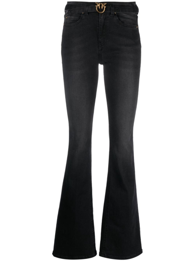 Pinko Flora Flared Jeans In Black