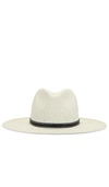 Janessa Leone Rhodes Packable Hat In White