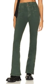Free People Jayde Flare Cords In Dark Green