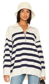 FREE PEOPLE COASTAL STRIPE PULLOVER