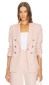 Veronica Beard Ryland Dickey Tweed Jacket In Pink