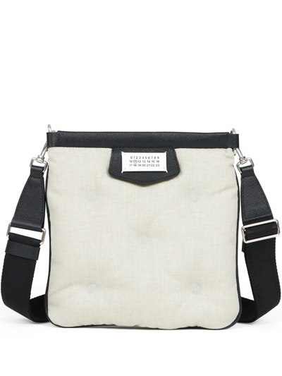 Maison Margiela Logo-patch Shoulder Bag In Neutrals