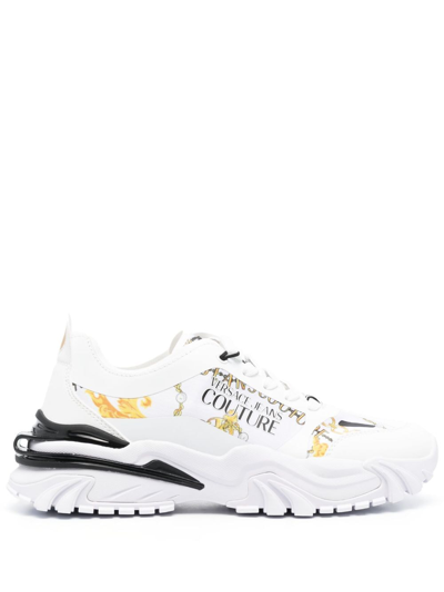 Versace Jeans Couture Baroccoflage-print Low-top Sneakers In White