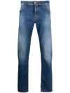 JACOB COHEN LOW-RISE STRAIGHT-LEG JEANS