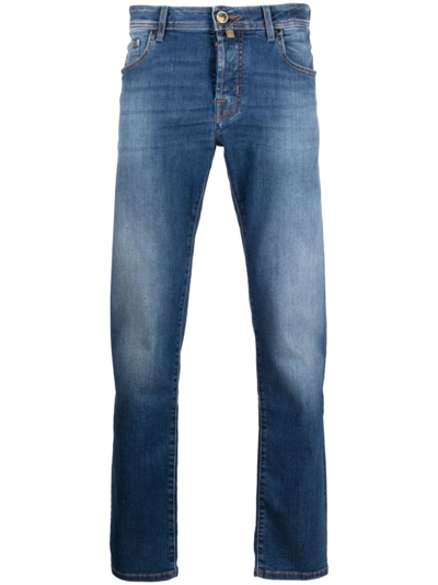 Jacob Cohen Indigo Blue Nick Slim Denim Pants