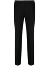 P.a.r.o.s.h Parosh Mid-rise Tapered Virgin Wool Trousers In Black