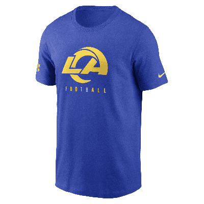 Nike Men's Dri-fit Sideline Team (nfl Los Angeles Rams) T-shirt In Blue