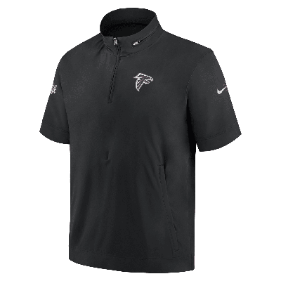 Nike Men's Sideline Coach (nfl Atlanta Falcons) Short-sleeve Jacket In Black