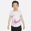 Nike Babies' Swooshfetti Logo Tee Toddler T-shirt In White